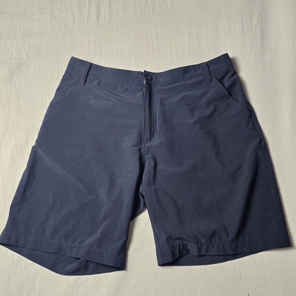 MOSSY OAK Fishing Hydroplex Shorts Men XLARGE Black Polyester Stretch w/ Pockets